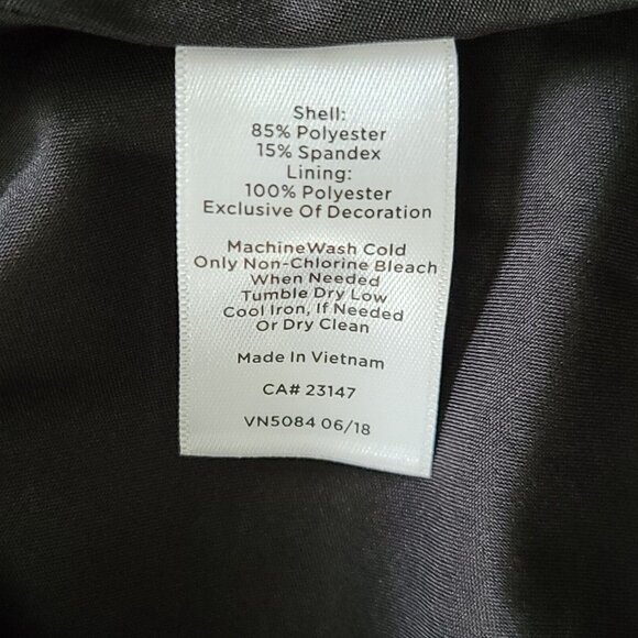 Talbots Fit & Flare LBD Dress 3/4 Sleeve Dress Sz 4 Black Zip Dressy NWT $149 - Picture 8 of 10